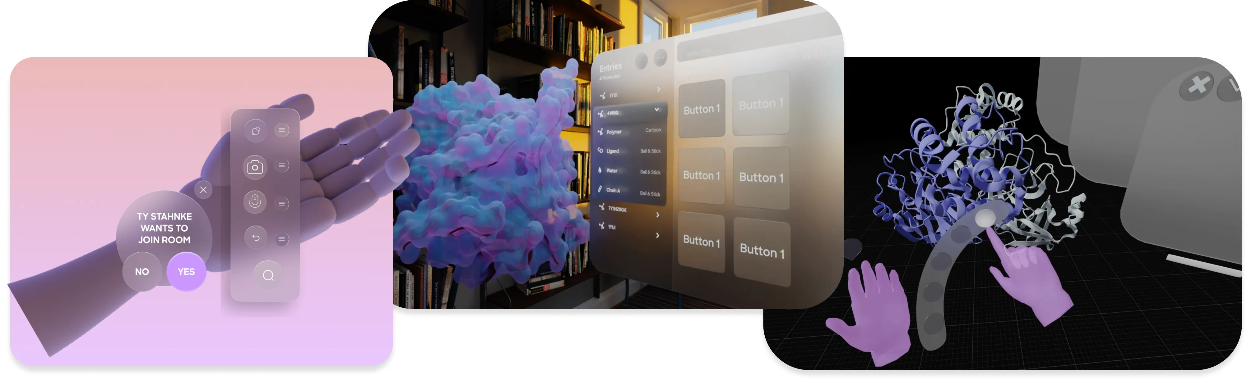 Concept art for Nanome 2 interface