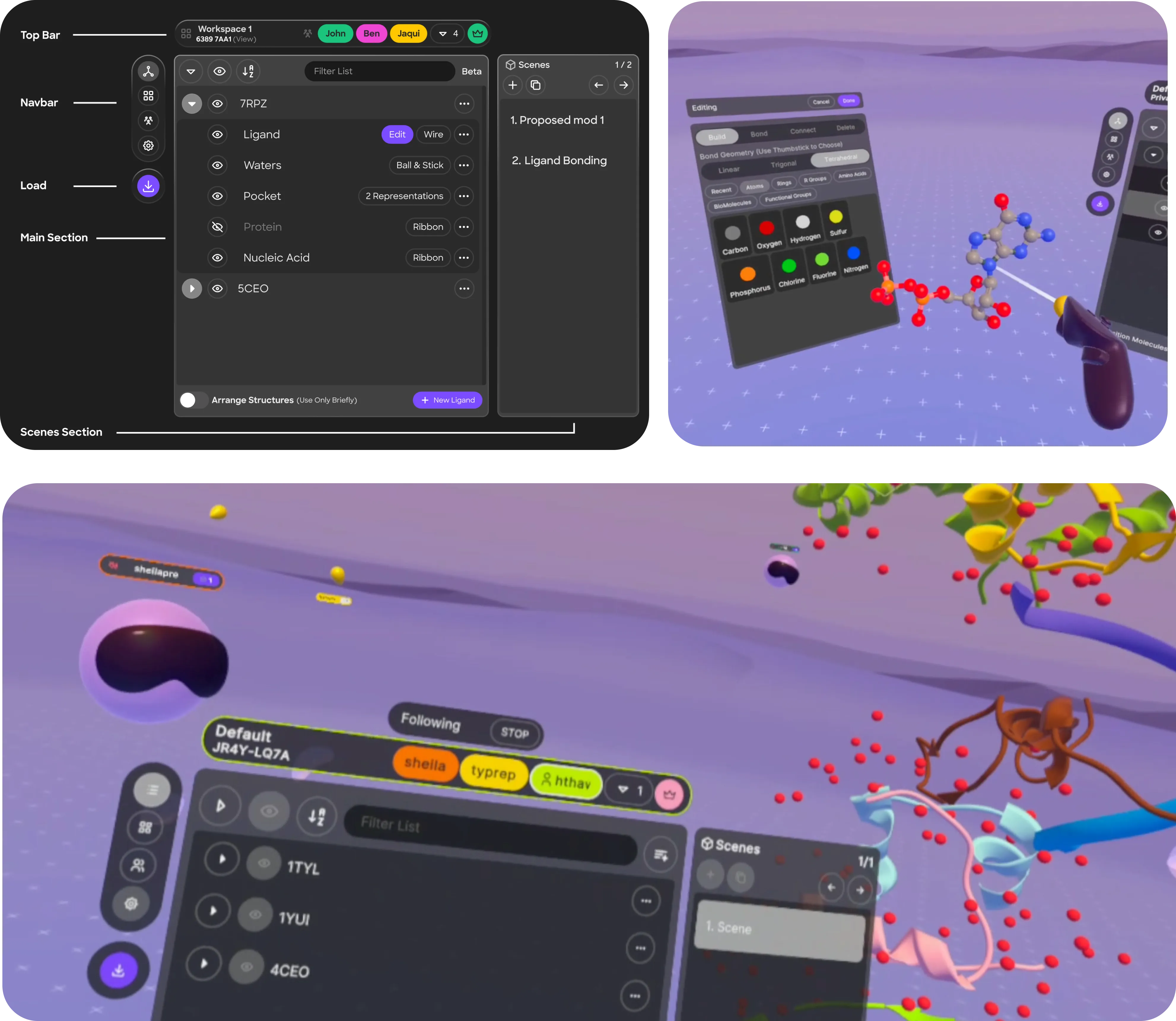 Final Nanome 2 interface design