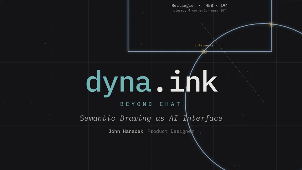 dyna.ink: Beyond Chat, semantic drawing as AI interface